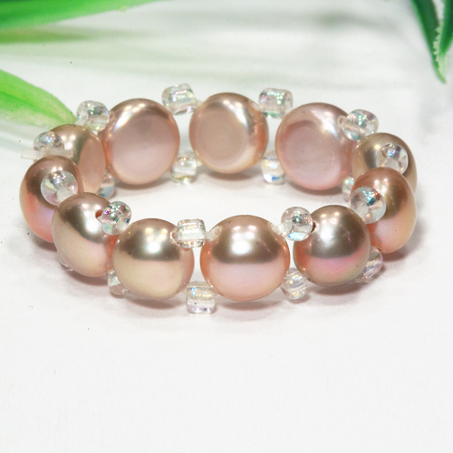 Ring aus Süßwasserperlen, Perlenring, Perlen, 4150 - zum Schließen ins Bild klicken